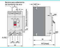 Interruptor Automático CHINT NM1-63H 3P 25A 35kA Fijo – Código 072141225CH