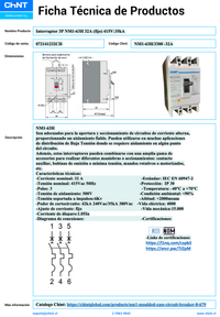 Interruptor Automático CHINT NM1-63H 3P 32A 35kA Fijo – Código 072141232CH
