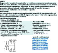 Relé Térmico CHINT NR2-25 12–18A para Contactor NC1-18A – Código 05010180CH