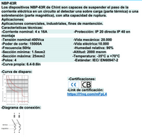 Interruptor Termomagnético CHINT NBP-63R 4P 16A 15kA – Código 07030416CH