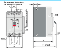 Interruptor Automático MCCB CHINT NM1-63S 3P 16A 15kA Fijo – Código 072131216CH