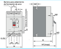 Interruptor Automático MCCB CHINT NM1-63S 3P 25A 15kA Fijo – Código 072131225CH