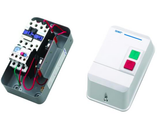 Partidor Directo CHINT NQ3-11P 11 kW 32 A 220 V AC en Caja IP55 sin Relé Térmico – Código 110724220CH