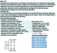 Relé Térmico CHINT NR2-150 80–104 A para Contactor 115–150 A – Código 05011104CH