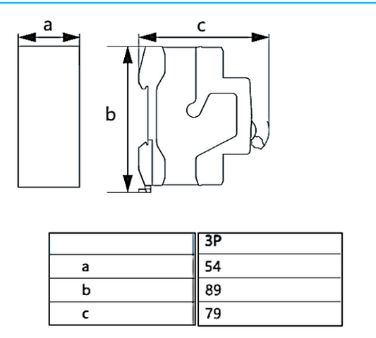 Interruptor Termomagnético CHINT NBP-63R 3P 25 A 15 kA – Código 07030325CH