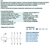 Contactor CHINT NC1-3210Z 32A 24VDC 3P+1NA – Código 03010329110CH