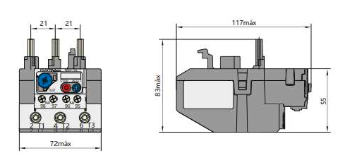 Relé Térmico CHINT NR2-93 80–93A para Contactor NC1 40–95A – Código 05011930CH