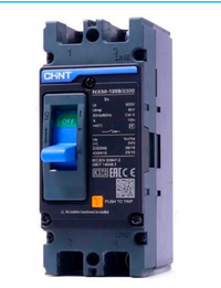 Interruptor Termomagnético MCCB CHINT NXM-63S 2P 16A 25kA 415V Fijo – Código 0721222016CH