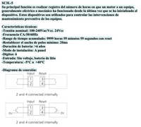 Horómetro Digital CHINT SC3L-5 42x22.5mm 9999h59min59s – Código 271134CH