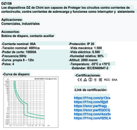 Interruptor Termomagnético CHINT DZ158-125 4P 80A 10kA – Código 070114080CH