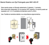 Mando prolongado CHINT NM1-400 4P ERH23-M4 – Código 0721032404CH
