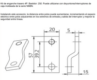 Terminales extendidos CHINT FCP22-M8 4P para NM8N-250 – Código 0722054025CH