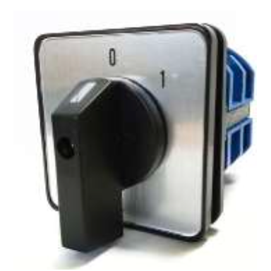 Seccionador Rotativo CHINT LW32-63/C04/2 2P 63A 2 Posiciones (0-1) 65x65mm – Código 170222636CH