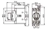 Seccionador a Panel CHINT NF2-32/3DORY 3P 32A 415V AC-23A Manilla Roja/Amarilla – Código 170232032CH
