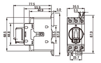 Seccionador a Panel CHINT NF2-40/3DORY 3P 40A 415V AC-23A Manilla Roja/Amarilla – Código 170232040CH