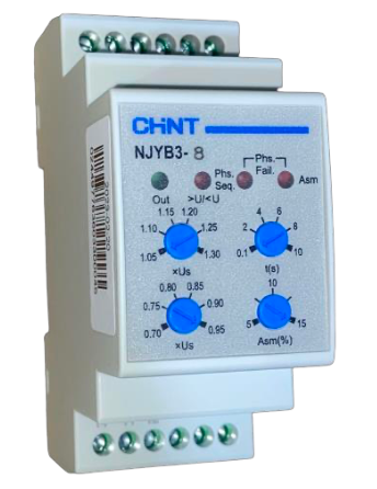 Relé de Asimetría CHINT NJYB3-8 380V – Código 0506032CH