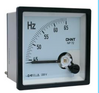Frecuencímetro de Aguja CHINT NP72-HZ-220V 45–55 Hz 220 Vac – Código 27013220CH