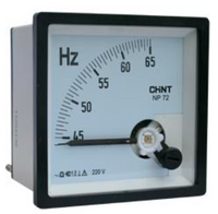 Frecuencímetro de Aguja CHINT NP72-HZ-380V 45–55 Hz 380 Vac – Código 27013380CH