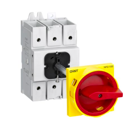 Seccionador a Panel CHINT NF2-25/3DORY 25A 3 Polos – Manilla Roja/Amarilla AC-23A 415V – Código 170232025CH