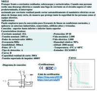 Automático CHINT NB2LE 1P+N 10A Curva B 6kA con Diferencial 300mA Tipo A – Código 0712011030CH