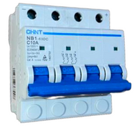 Interruptor DC CHINT NB1-63DC 2P 10A 1000VDC Curva C – 6kA – Código 07032410CH
