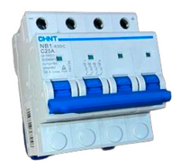 Interruptor DC CHINT NB1-63DC 2P 25A 1000VDC Curva C – 6kA – Código 07032425CH
