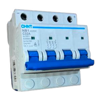 Interruptor DC CHINT NB1-63DC 2P 32A 1000VDC Curva C – 6kA – Código 07032432CH