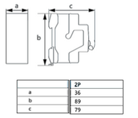 Interruptor Automático CHINT NBP-63R 2P 2A Curva C 15kA IEC60947 – Código 07030202CH