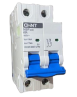 Interruptor Automático CHINT NBP-63R 2P 63A Curva C 15kA IEC60947 – Código 07030263CH