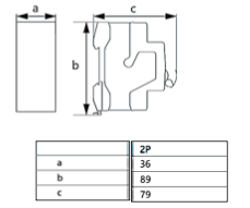 Interruptor a riel DIN CHINT NBP-63R 2P 10A 15kA – Código 07030210CH