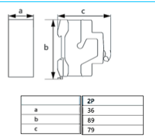Interruptor a riel DIN CHINT NBP-63R 2P 25A 15kA – Código 07030225CH