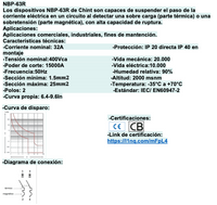 Interruptor Termomagnético CHINT NBP-63R 2P 32A 15kA – Código 07030232CH