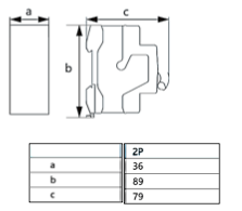 Interruptor Termomagnético CHINT NBP-63R 2P 40A 15kA – Código 07030240CH