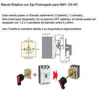 Mando Prolongado CHINT para Interruptor NM1-125 4P – Código 0721032124CH