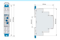 Relé Multifunción CHINT NTE8-M2 7 Funciones 110–400 Vac / 24 Vdc – Código 05040014CH