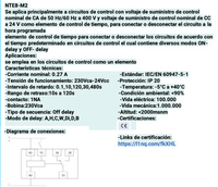 Relé Multifunción CHINT NTE8-M2 7 Funciones 110–400 Vac / 24 Vdc – Código 05040014CH