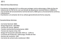 Protección Electrónica de Motor CHINT JD-5 160A–400A AC380V – Código 0506041CH