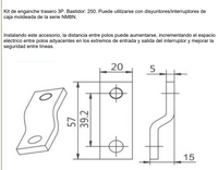 Terminales Extendidos CHINT FCP22-M8 para NM8N-250 3P – Código 0722053025CH