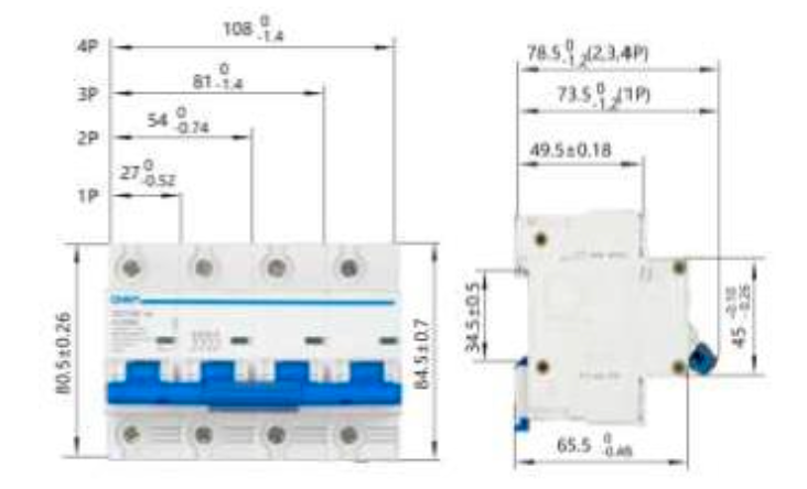 Interruptor Termomagnético CHINT DZ158-125 3P 100A 10kA – Código 07011100CH