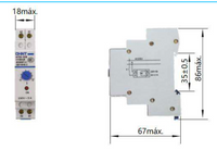 Relé Temporizador CHINT NTE8-B 230V AC ON-Delay 12–120 s 5A – Código 05040116CH