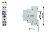 Relé Temporizador Electrónico CHINT NTE8-120A-230VCA OFF-Delay 230 Vac 10–120 s 5 A – Código 0504112CH