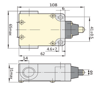 Final de Carrera metálico CHINT YBLX-CK-M110 Pistón 1NA+1NC IP52 – Código 57044011CH