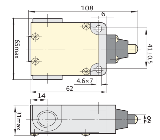 Final de Carrera metálico CHINT YBLX-CK-M110 Pistón 1NA+1NC IP52 – Código 57044011CH