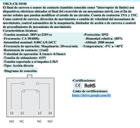 Final de Carrera metálico CHINT YBLX-CK-M106 Varilla Metálica Flexible IP52 – Código 57044611CH