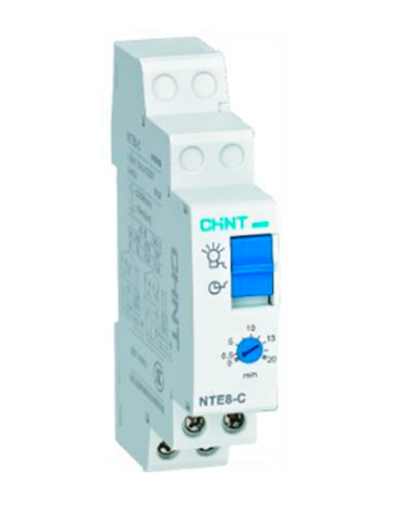 Telerruptor Temporizado CHINT NTE8-C 110–220 V AC 0.5–20 min 16 A – Código 05047013CH