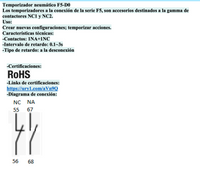 Temporizador Neumático CHINT F5-D0 Off-Delay 0,1–3 s 1NA+1NC – Código 05031003CH