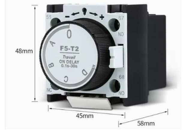 Temporizador Neumático CHINT F5-D2 Off-Delay 0,1–30 s 1NA+1NC – Código 05031030CH