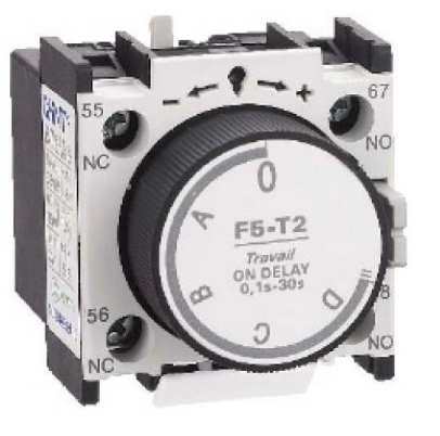 Temporizador Neumático CHINT F5-D4 Off-Delay 10–180 s 1NA+1NC – Código 05031180CH