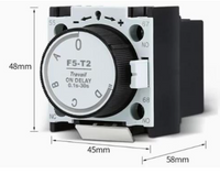 Temporizador Neumático CHINT F5-D4 Off-Delay 10–180 s 1NA+1NC – Código 05031180CH