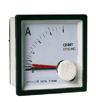 Amperímetro AC Indirecto CHINT NP72-A 25 A 72×72 mm Clase 1.5 – Código 27010025CH